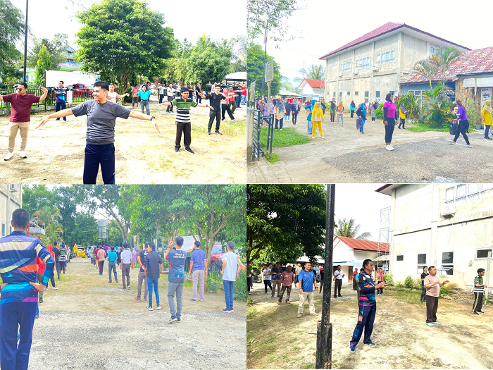 Senam Jumat Pagi Inspektorat Daerah Kabupaten OKI